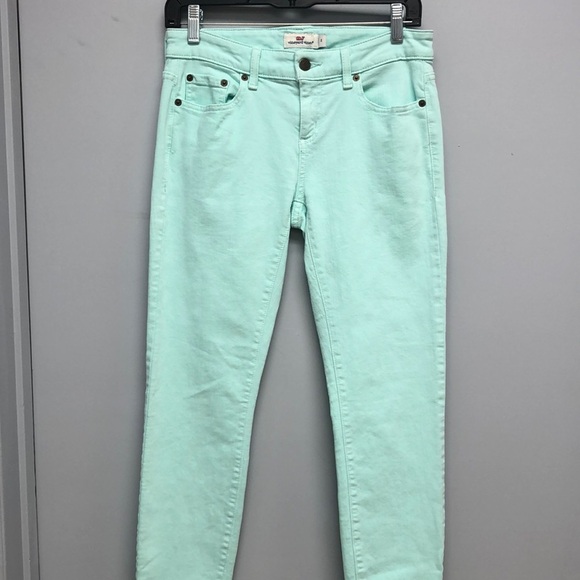 Vineyard Vines mint jean leggings - Picture 1 of 9
